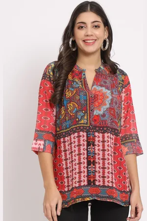 CHARMGAL Women Classic Opaque Printed Casual Shirt