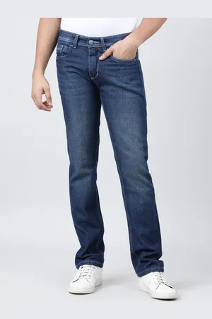 IVOC Men Mid Rise Light Fade Pure Cotton Jeans