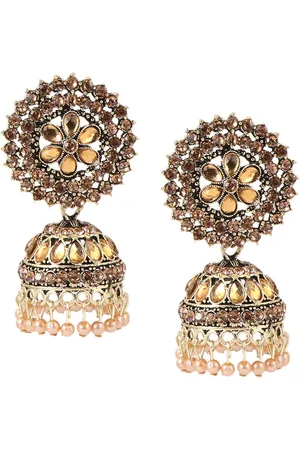 Keviv Dome Shaped Jhumkas Earrings