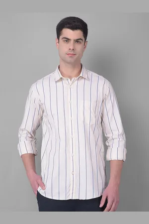 Cobb Slim Fit Striped Spread Collar Long Sleeves Shirt