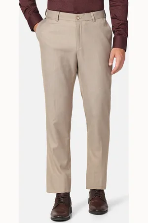 Buy Hackett London Men Ivory Textured Trousers for Men Online | The  Collective