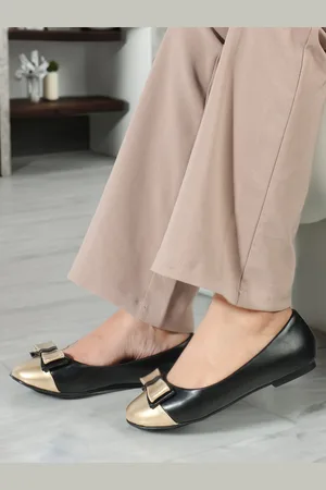 Elle Round Toe Slip-On Ballerinas with Bows
