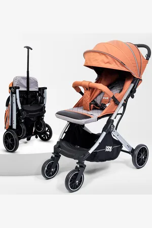 BeyBee Infants Stroller With 5 Point Safety Harness & Reversible Handlebar