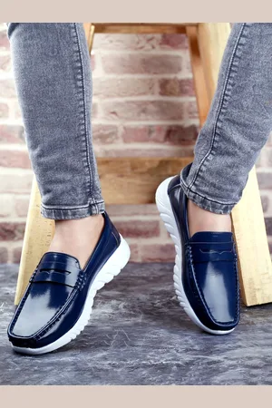 HERE&NOW Men Round Toe Penny Loafers