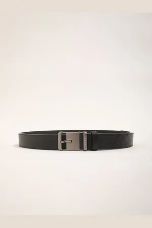 The Bear House Men Textured Formal Belt