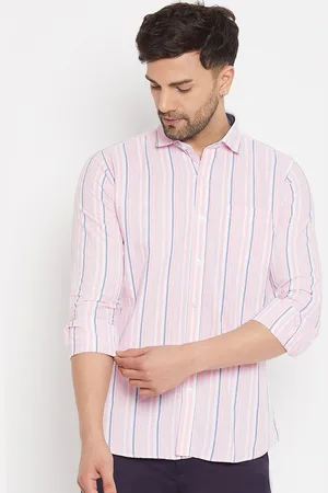 Duke Slim Fit Striped Cotton Casual Shirt