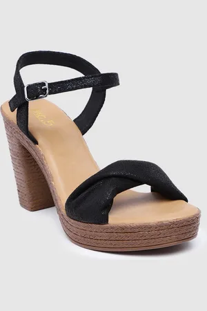 Inc 5 Women Solid Mid-Top Platform Heels