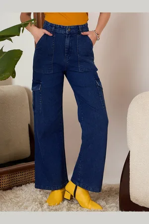 Berrylush Women Straight Fit High-Rise Highly Stretchable Distressed Jeans