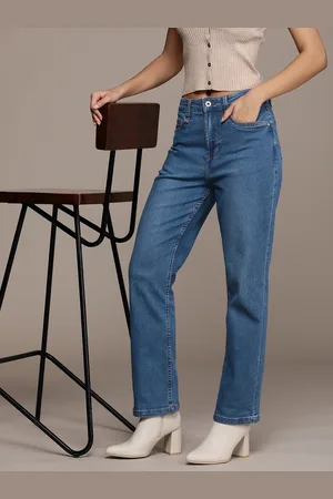Roadster The Life Co. Women Straight Fit Light Fade Stretchable Mid-Rise Jeans