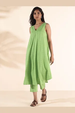 trueBrowns Women Printed Regular Pure Cotton Kurta with Palazzos