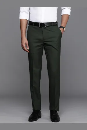 Buy Raymond Men Grey Contemporary Fit Formal Trousers - Trousers for Men  637686 | Myntra