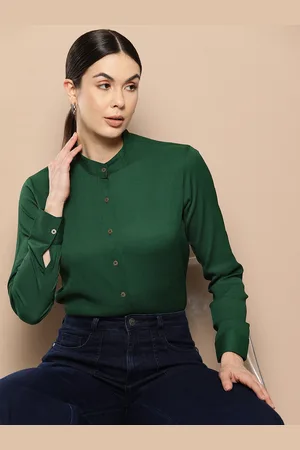 Chemistry Women Solid Standard Opaque Formal Shirt