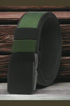 ZORO Men Textured Canvas Reversible Belt