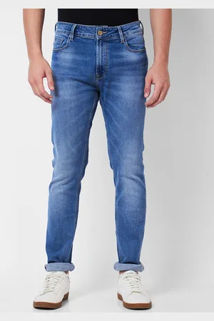 SPYKAR Men Relaxed Fit Comfort Fit Heavy Fade Stretchable Jeans
