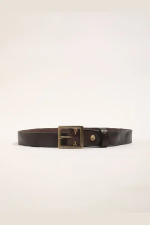 The Bear House Men Textured Leather Belt