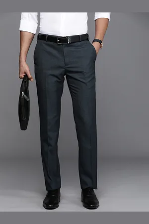 Raymond Men's Slim Pants (RMTS04956-B8_Dark Blue : Amazon.in: Fashion