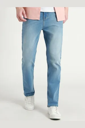 Dennis Lingo Men Mid-Rise Straight Fit Clean Look Light Fade Stretchable Jeans
