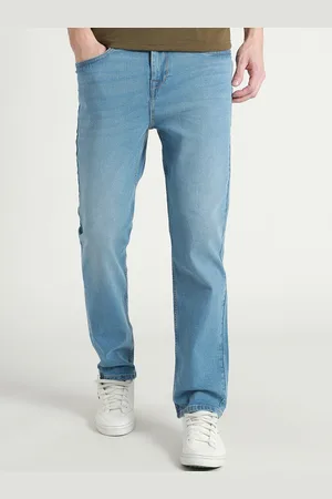 Dennis Lingo Men Straight Fit Light Fade Clean Look Stretchable Jeans