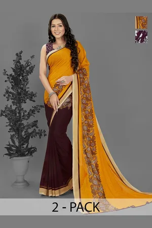 ANAND SAREES Floral Saree Pack of 2