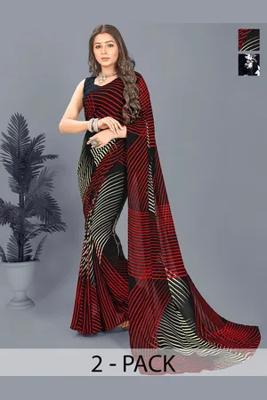 ANAND SAREES Floral Saree Pack of 2