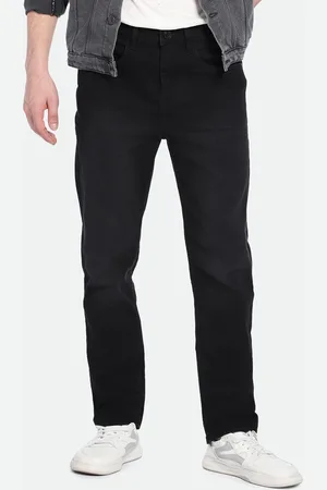 Dennis Lingo Men Straight Fit Mid-Rise Dark Shade Clean Look Stretchable Jeans