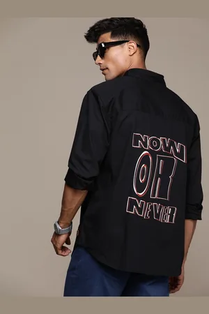 Roadster Men Relaxed Typography Printed Casual Shirt
