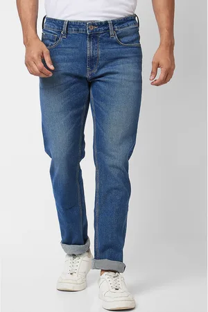 SPYKAR Men Relaxed Fit Light Fade Clean Look Cotton Jeans