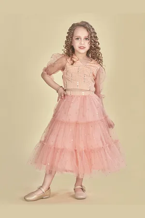 Lil Peacock Girls Embellished Ready to Wear Lehenga & Choli