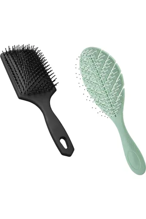 FEELHIGH Set Of 2 Paddle Hair Brush & Vent Leaf Hair Brush