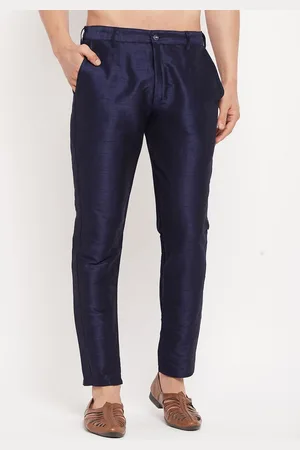 Vastramay Men Men Mid-Rise Pleated Pyjama