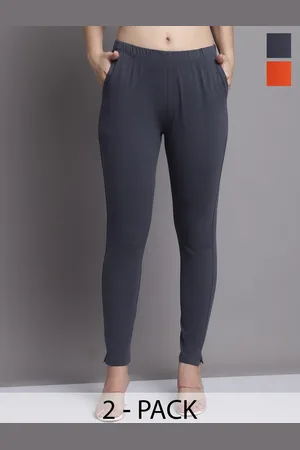 Jinfo Pack Of 2 Skinny-Fit Ankle Length Leggings