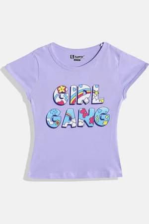 Eteenz Girls Premium Cotton Typography Printed T-shirt