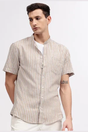 Lindbergh Men Opaque Striped Casual Shirt