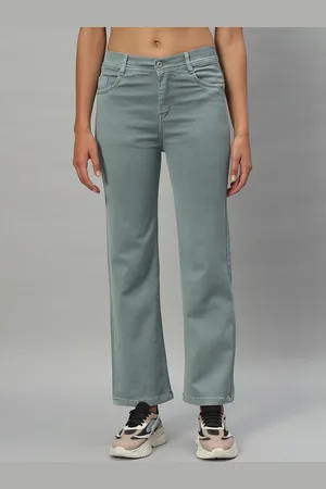 Broowl Women Classic Straight Fit High-Rise Stretchable Jeans