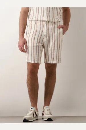 SELECTED Men Striped Regular Shorts Organic Cotton Shorts
