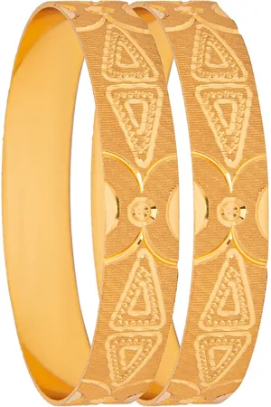 Shivansh Set Of 2 Gold-Plated Designed Bangle