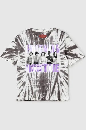 Max Collection Girls Tie and Dye Round Neck T-shirt