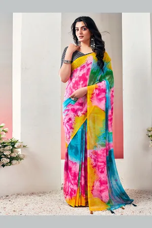 Mitera Tie & Dyed Ready to Wear Arani Saree