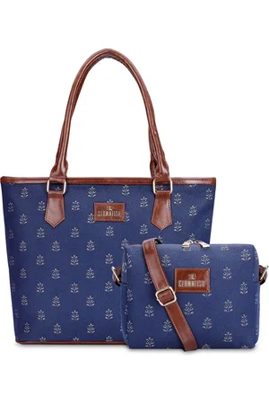 THE CLOWNFISH Adelina & Justina Floral Embroidered Leather Sling Bag & Handbag