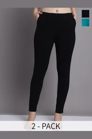 Jinfo Pack Of 2 Skinny-Fit Ankle Length Leggings