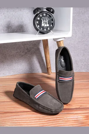 Styli Men Stitch Detail Suede Accent Slip On Loafers