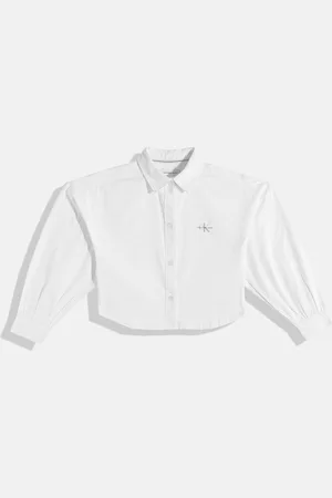 Calvin Klein Girls Oversized Pure Cotton Casual Shirt