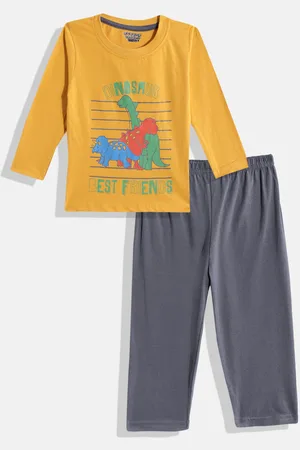 Eteenz Boys Printed Premium Cotton T-shirt with Trousers
