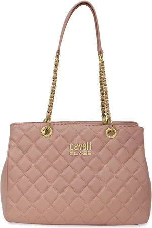 Roberto Cavalli Alessia Textured Swagger Handheld Bag