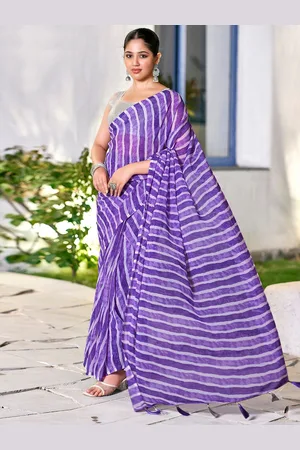Mitera Striped Leheriya Saree