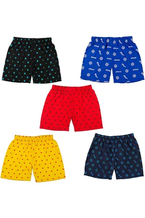 BAESD Kids Pack Of 5 Printed Low-Rise Shorts