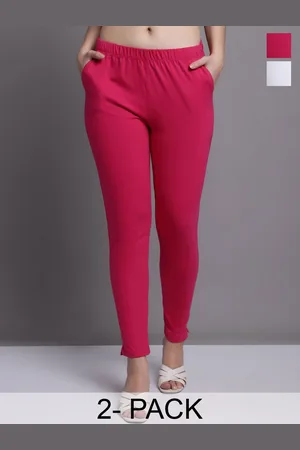 Jinfo Pack Of 2 Skinny-Fit Ankle Length Leggings