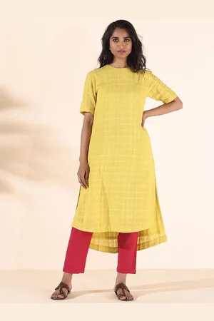 trueBrowns Women Printed Regular Pure Cotton Kurta with Palazzos