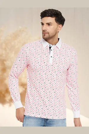 WILD WEST Men Printed Polo Collar Pockets T-shirt