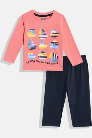 Eteenz Boys Premium Cotton Printed T-shirt with Trousers